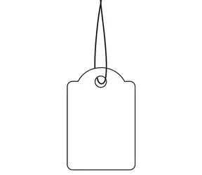 Herma Závěsné etikety s provázkem červené / Etiketa / 32x50 mm / 1000 ks