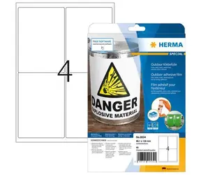 Herma Outdoor etikety A4 bílé matné / Etikety / voděodolné / 99,1x139 mm / 40 ks