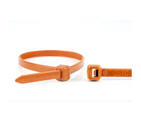 WKK stahovací páska 300x3,6 mm hnědá / Stahovací páska / plast / uvolnitelná / 100 ks