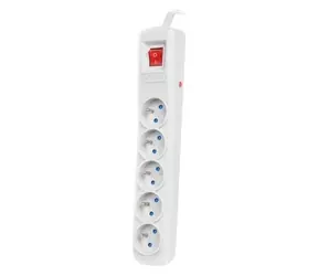 Armac ARC 5 šedá / Přepěťová ochrana / 5 zásuvek / 5 m kabel
