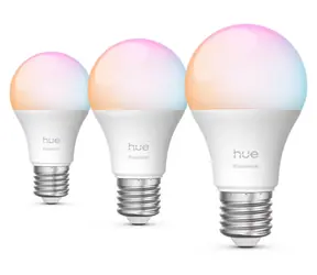 Philips Hue Essential A60 E27 8W 3 ks / Chytrá LED žárovka / Bluetooth/Zigbee / stmívatelná