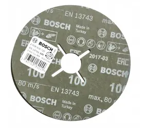 BOSCH R574 Best for Metal+Inox / Fíbrový brusný kotouč / Zrnitost 100 / 125x22,23 mm