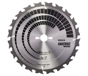 BOSCH Construct Wood 2608640700 / Pilový kotouč na dřevo / 300x20 mm / 20 zubů