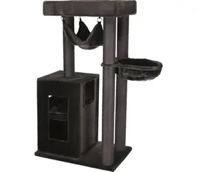 TRIXIE Škrabadlo Amadeus XXL šedé / 163 cm / Sisal, plyš, polyester / Pro velké kočky