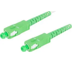 Lanberg SM bílá / Optický patch kabel / SC/APC-SC/APC / Simplex / G657B3 / 15 m