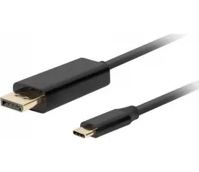 Lanberg CA-CMDP-10CU-0005-BK černá / Kabel USB-C na DisplayPort / 0,5 m