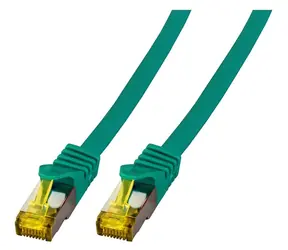 EFB Cat6a zelená / Patch kabel / S/FTP / Cat7 Rohkabel / 25 m / RJ-45 / LSZH