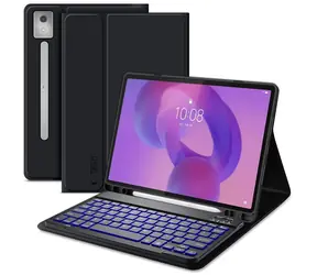 4kom.pl TECH-PROTECT SC Pen + Keyboard černá / Pouzdro s klávesnicí a stylusem / Lenovo IdeaTab Pro 12.7 TB-373