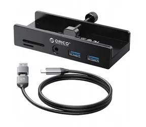 Orico MH5PMM-10-BK-BP černá / USB hub / 2x USB-C + 2x USB-A 2.0/3.0 / SD + microSD čtečka