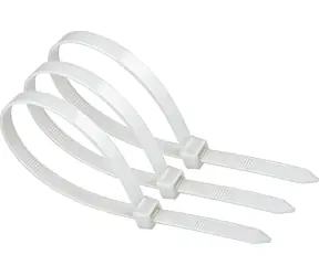 ZOY stahovací páska bílá 300 x 3,6 mm / Stahovací pásky na kabely / 100 ks