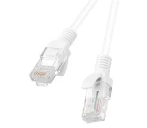 Lanberg UTP CAT5e 2m bílá / Patch kabel / RJ45-RJ45