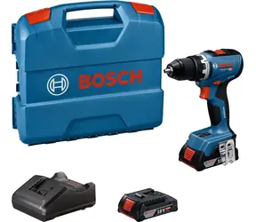 BOSCH GSR 18V-65 Professional / Aku vrtací šroubovák / 18V / 63 Nm / 2x 2,0 Ah / kufr