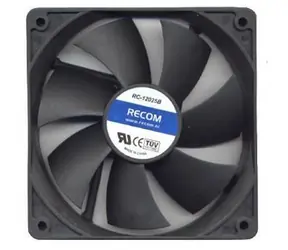 RECOM RC-12025B černá / Ventilátor / 120 mm / radiální (blower)