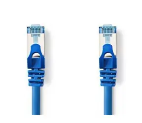 Nedis CAT6a modrá / Síťový kabel / SF/UTP / RJ45-RJ45 / 0,5 m