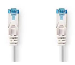 Nedis CAT6a S/FTP bílá / Síťový kabel / RJ45 - RJ45 / 2 m