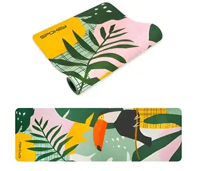 Spokey HOME JUNGLE Semišová podložka na jógu / Podložka / 183 x 61 x 0,4 cm