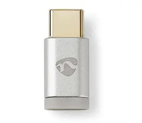 Nedis Adaptér USB-C - USB Micro-B stříbrná / Adaptér / USB 2.0 / 480 Mbps / pozlacené konektory