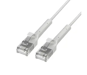 Extralink patch kabel Cat.6 U/FTP bílý / Patch kabel / RJ-45 / úhlový konektor / 1 m / 1 Gbit/s