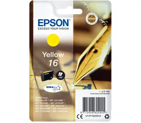 Epson Singlepack Yellow 16 DURABrite Ultra Ink žlutá / Inkoust do tiskárny / 3,1 ml / 165 stran