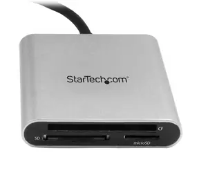 StarTech Multi-Card Reader USB-C černá/stříbrná / Čtečka paměťových karet / SD, microSD, CF / USB 3.2 Gen 1