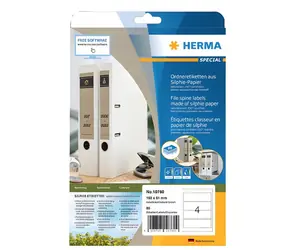 HERMA Silphie etikety 97x42,3mm hnědá / Etikety / permanentní / 240 ks / 20 listů