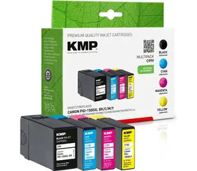 KMP PGI-1500XL kompatibilní multipack BK+C+M+Y / Cartridge / pro Canon Maxify MB2050, MB2300, MB2350
