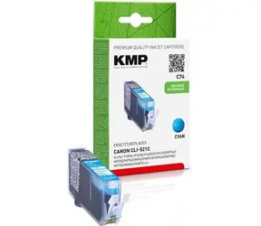 KMP C74 / Inkoustová náplň / azurová / alternativa Canon CLI-521C