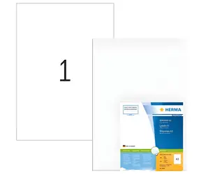 Herma Premium etikety A3 bílá / Etikety / 297x420 mm / permanentní lepení / 100 ks
