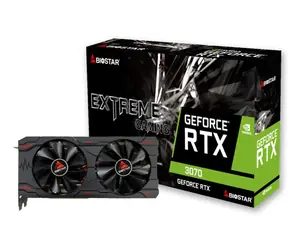 Biostar GeForce RTX 3070 8GB / Grafická karta / 1550 MHz / 8GB GDDR6 / 256-bit / 1x HDMI + 3x DP