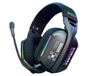 Onikuma GT808 černá / Herní sluchátka / Bluetooth 5.3 / 2,4 GHz / RGB / mikrofon