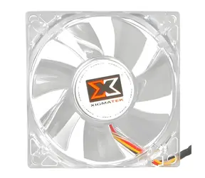 XigMatek Crystal 80mm červená / Ventilátor / 80x80 mm / LED podsvícení