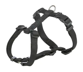 Trixie H-Postroj PREMIUM černá / Postroj pro psy / S-M / 42-60 cm / 15 mm