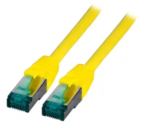 EFB patch kabel Cat6A S/FTP žlutá / Patch kabel / 7,5 m / RJ-45 / LSZH