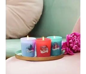 Frida Kahlo Graceful Moments, Full Moon, Lavender / Vonná svíčka / Sada 3 ks / 70 g