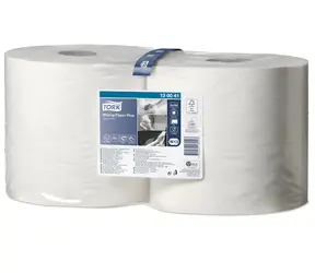 TORK Utěrka Plus W1/W2 minirole / Papírová / bílá / 2 ks / 750 útržků / délka role 255 m