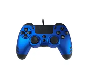 Lexip Drátový ovladač modrá / Ovladač / PS4 / analogové joysticky / podsvícení / výstup na sluchátka