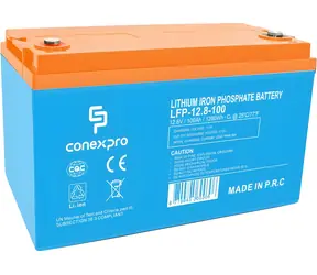 Conexpro LFP-12.8-100 / Baterie LiFePO4 / 12,8V / 100Ah / M8 / Bluetooth
