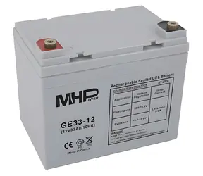 MHPower GE33-12 / Gelový akumulátor / GEL / 12V / 33Ah / T2-M6 / Deep Cycle