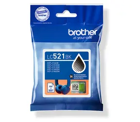 Brother LC521BK černá / Cartridge / originální / pro DCP-J1260W, DCP-J1360DW, DCP-J1460DW