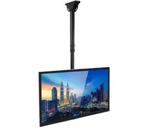 Techly teleskopický stropní držák pro TV 23-42" / Stropní držák pro TV / 50 kg / VESA / sklopný / otočný / černá