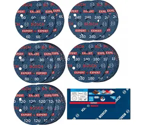 Bosch Expert O780 / Brusný papír / 125 mm / sada 55 ks