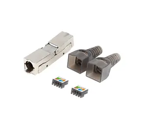 Lanberg RJ45 CAT6A / Konektor / 2 ks / FTP / 8P8C / bez nářadí