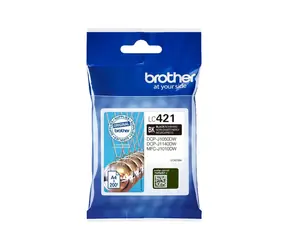 Brother LC421BK černá / Inkoustová cartridge / Originální / DCP-J1050DW, DCP-J1140DW, MFC-J1010DW