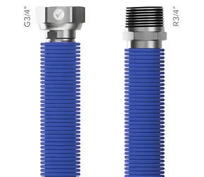 Merabell Aqua Flexi R3/4"-G3/4" modrá / Hadice / 30-60 cm