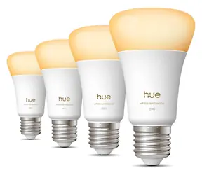 Philips Hue WA A60 E27 4 ks / Chytrá LED žárovka / 810 lm / Bluetooth/Zigbee / bílá
