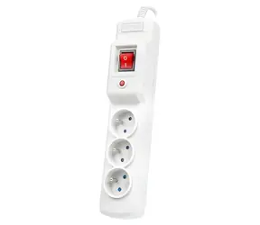 Armac Multi M3 šedá / Přepěťová ochrana / 3 zásuvky / 1,5 m kabel / 2500 W