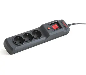 Armac Multi M3 černá / Přepěťová ochrana / 3 zásuvky / 5 m kabel / 2500 W