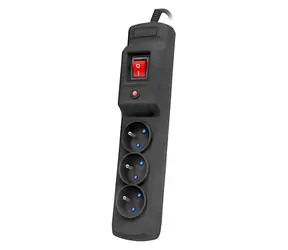 Armac Multi M3 černá / Přepěťová ochrana / 3 zásuvky / 3 m kabel / 2500 W