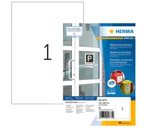 HERMA Outdoor etiketa A4 bílá / Etiketa / voděodolné / 210x297 mm / 80 ks