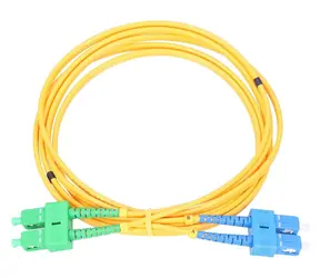 Extralink SC/UPC-SC/APC žlutý / Patchcord / Jednomódový / Duplex / G652D / 5 m
